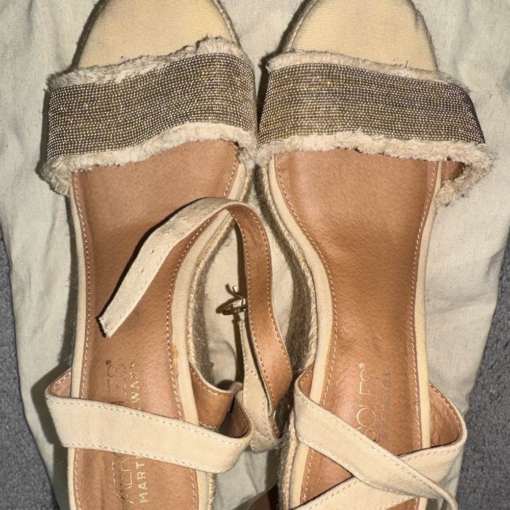 Women's Beige and Tan Wedges
